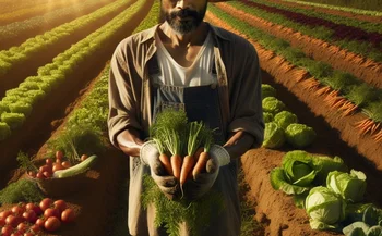 Vegetable farm worker